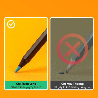 Hộp 24 Bút Chì Gỗ Đen Black Wood Colored Pencils - Colokit CPC-C030