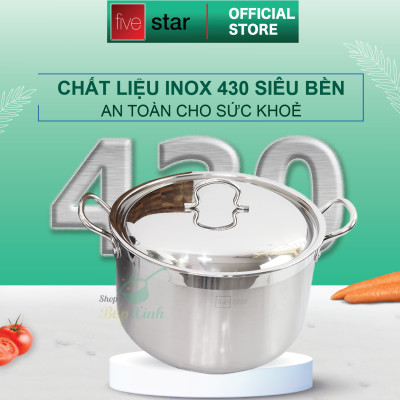 Nồi Luộc Gà Fivestar Tặng 2 Muỗng Canh - Bạc