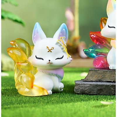 Mô Hình Cáo Nhỏ Hồ Ly Núi và Biển Trang Trí Quà Tặng_ Hàng Chính Hãng