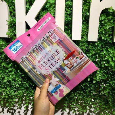 Combo cốc giữ nhiệt có nắp xoay Here 320ml + set 150 chiếc ống hút φ5x180mm - made in Japan