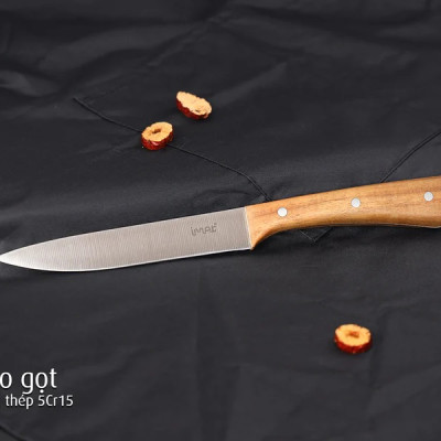 Bộ 5 dao thép không gỉ cán gỗ iMat