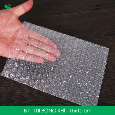 B1 - 15x10 cm - 100 Túi bóng khí chống sốc đóng hàng - Túi gói hàng, bọc chống sốc, xốp chống sốc