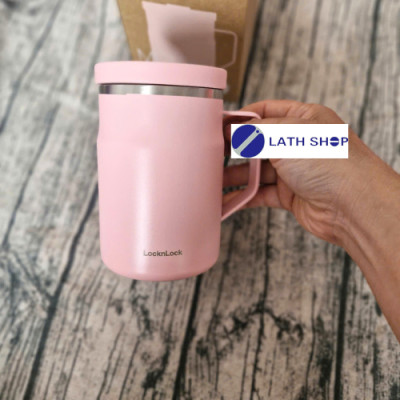 [LOCK&LOCK] Ca Giữ Nhiệt Metro Mug Có Tay Cầm, Nắp Vặn HC4263 475ml (16 oz) - Hàng Chính Hãng