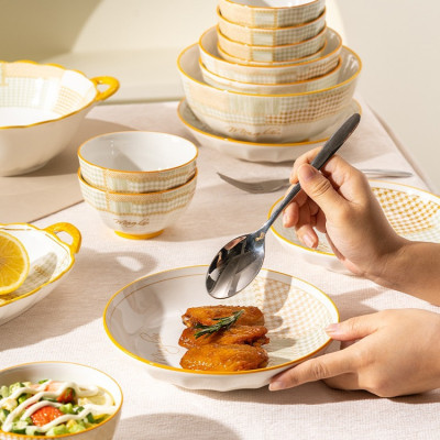 BỘ BÁT ĐĨA CAO CẤP GOSU THỔ CẨM MINGLIU
