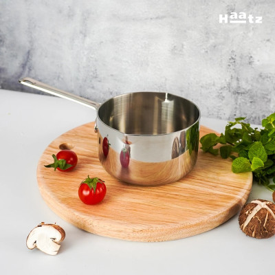 Quánh Inox 316 đúc nguyên khối Hàn Quốc size 12cm đáy từ, có miệng rót bảo hành 5 năm