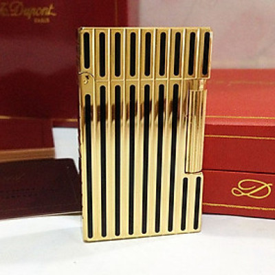 Vỏ Hột Quẹt Bật Lửa Upon Gas Đá D63V Họa Tiết Sơn Mài Hoa Văn Kẻ Dọc Đẹp Độc Lạ - Dùng Gas Đá Cao Cấp