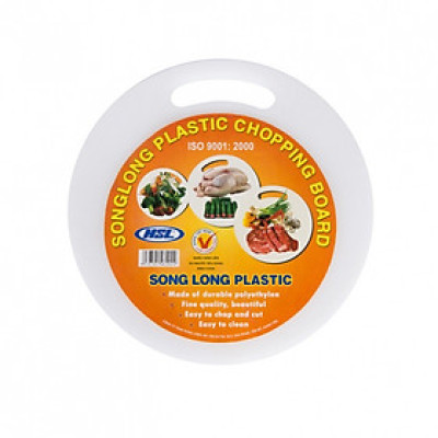 Thớt nhựa Tròn kháng khuẩn Song Long (nhiều kích thước)