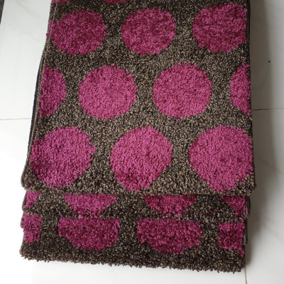 THẢM BẾP 45X18OCM CONDOR- NÂU HỌA TIẾT TRÒN TÍM