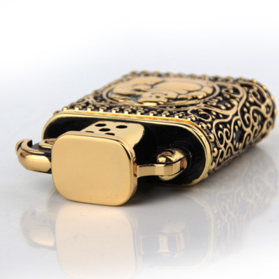 Vỏ Hột Quẹt Bật Lửa Xăng Đá Zorro Z506-634 Hình Phật Di Lặc Cao Cấp Độc Đáo - Dùng Xăng Bấc