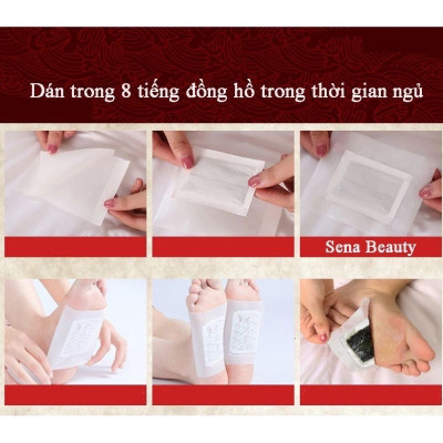Hộp 50 miếng dán ngải cứu  thải độc chân 