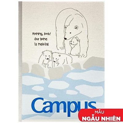 Vở Polar Bear - B5 Kẻ Ngang Có Chấm 80 Trang ĐL 70g/m2 - Campus NB-BPBE80 (Mẫu Màu Giao Ngẫu Nhiên)