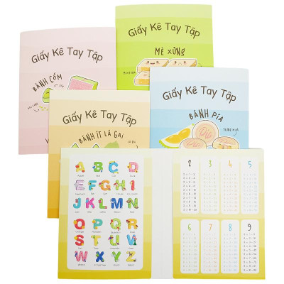 Giấy Kê Tay Tập Bánh Việt - The Sun - Bánh Cốm - Màu Đỏ