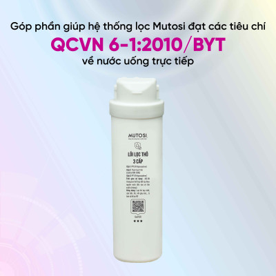 Lõi lọc thô tháo lắp nhanh 3 in 1 - Hàng chính hãng Mutosi