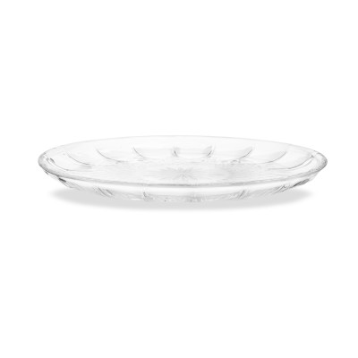 Khay trái cây nhựa JB vân gợn sóng - Trong suốt - Hàng nhập khẩu chính hãng Cobihome