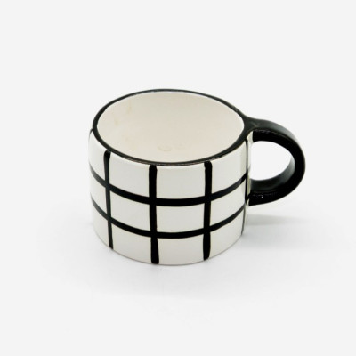 Ly Cà Phê Morning 04 - Họa Tiết Caro