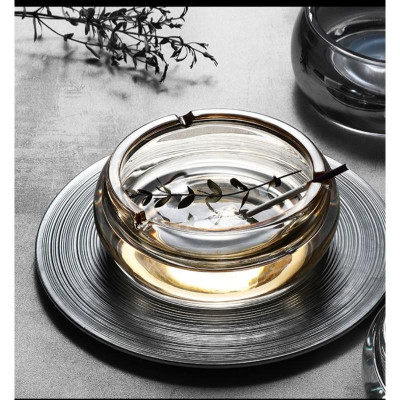 Gạt tàn thủy tinh vàng cao cấp G006