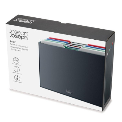 Bộ Thớt Cao Cấp Joseph Joseph 002119 - Folio 4-piece Chopping Board Set Regular (size nhỏ)