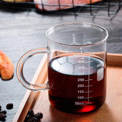 Ly thủy tinh chịu nhiệt 450ml có vạch đo lường dung tích