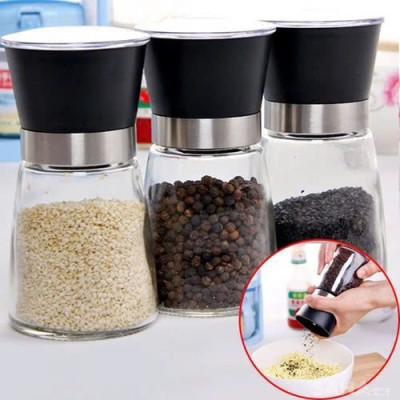 Lọ xay tiêu thủy tinh, lưỡi sứ  - Màu ngẫu nhiên