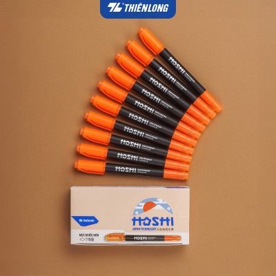 Combo 10 Bút dạ quang Hoshi Thiên Long HL-018/HS - Công nghệ Nhật Bản