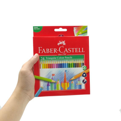 Hộp 24 Bút Chì Màu Tam Giác Faber-Castell Triangular 11 58 55