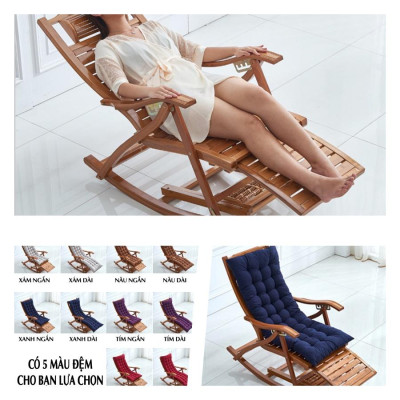 Ghế Bập Bênh Thư Giãn Kiểu Dáng Mới ( Tặng Kèm Nệm ) - Ghế Thư Giãn Bập Bênh Khung Chắc Chắn