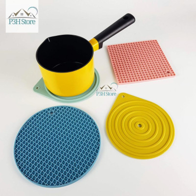 Miếng lót nồi nhấc nồi Lock&Lock bằng silicone chịu được nhiệt độ cao 200 độ C màu Pastel CKT218 CKT219