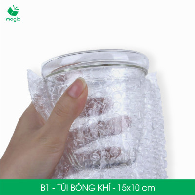 B1 - 15x10 cm - 50 Túi bóng khí chống sốc đóng hàng - Túi gói hàng, bọc chống sốc, xốp chống sốc