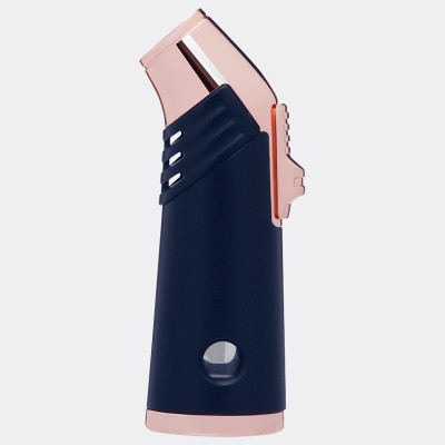 Vỏ Hột Quẹt Bật Lửa Gas Jobon ZB-202 Khò Mỏ Vịt 3 Tia Nhìn Thấy Gas - Màu Ngẫu Nhiên