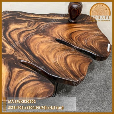 [KR20202] Bàn Sofa/ Bàn Trà Gỗ Me Tây Siêu Vân Gỗ