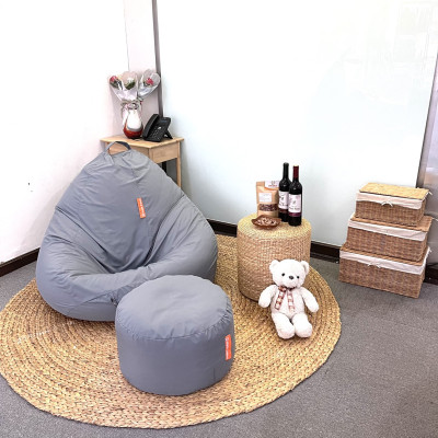 Ghế lười Qủa lê Micro + Đôn Gát chân size lớn