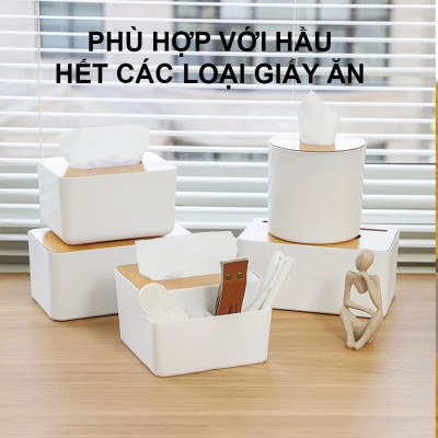 Hộp Đựng Khăn Giấy Chữ Nhật Siêu Sang PaKaSa chất lượng Nhật Bản 