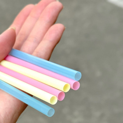 Set 40 chiếc ống hút có đầu khuấy Elexible Straw Ø6x210mm - Hàng Nội Địa Nhật Bản