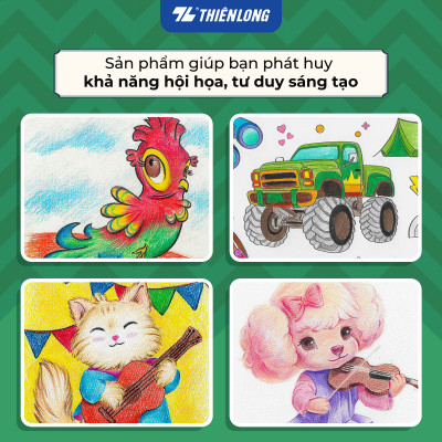 Bút chì 12/24 màu Colored Pencils - Thiên Long Colokit - Phiên bản Demon Slayer