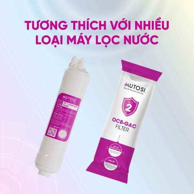 Lõi lọc nước - Hàng chính hãng Mutosi số 2 - Lõi đúc OCB-GAC