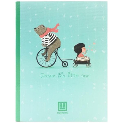 Vở Class Dreaming Bear - 4 Ô Ly Ngang (2mm) - 96 Trang - ĐL 70 (Mẫu Màu Giao Ngẫu Nhiên)
