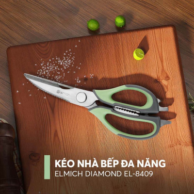 Kéo nhà bếp đa năng Elmich Diamond EL8409 - Hàng Chính Hãng