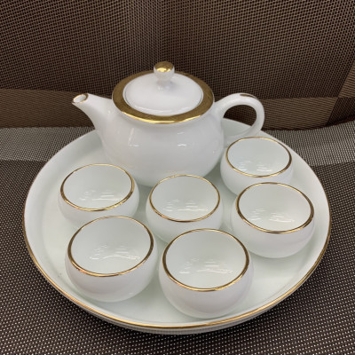 BỘ TRÁCH SỨ PHA TRÀ TRUYỀN THỐNG KÈM KHAY TRÒN - ANTH628