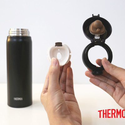 Bình giữ nhiệt Nhật Bản inox Thermos nút bấm 500ml JNL 502 SBR (JNL - 500/2) - Hàng chính hãng
