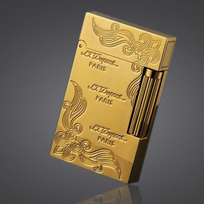 Vỏ Hột Quẹt Bật Lửa Upon Màu Vàng Hoa D22V Văn Dùng Gas Dòng 2 Lỗ Tiếng Kêu Hay Cầm Chắc Tay - Dùng Gas Đá Cao Cấp