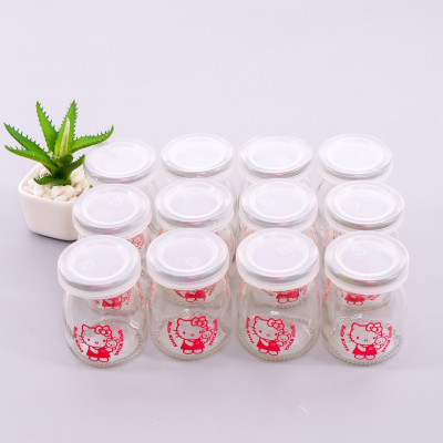 Combo 12 hũ thủy tinh làm sữa chua, bánh flan, caramen