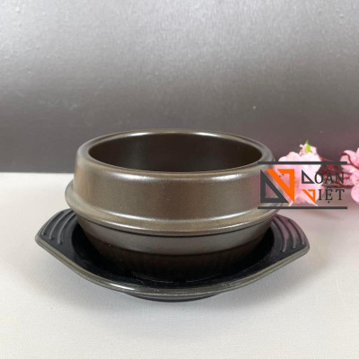 NỒI KHO QUẸT, THỐ CƠM TRỘN HÀN QUỐC, CANH HẦM, CƠM NIÊU 12cm - Gốm sứ C.Lượng, kiểu dáng sang trọng TẶNG KÈM ĐẾ LÓT. Chu