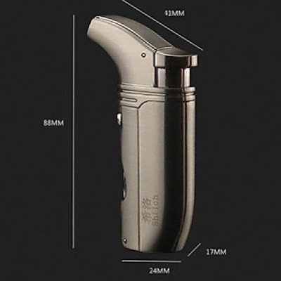 Vỏ Hột Quẹt Bật Lửa Khò 2 Tia  H065 Kèm Đục Đẹp Độc Lạ - Dùng Gas Cao Cấp