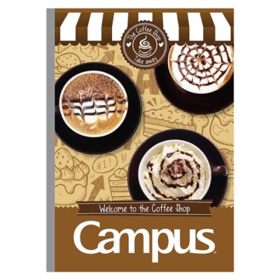 Bộ 2 Vở Kẻ Ngang Có Chấm Coffee Shop 120 Trang