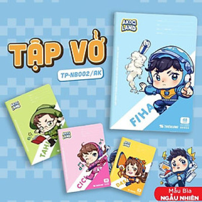Tập Học Sinh Akooland Thế Giới Học Cụ Thần Kỳ - 4 Ô Ly Vuông - 48 Trang 100gsm - Thiên Long TP-NB002/AK (Mẫu Bìa Giao Ngẫu Nhiên)