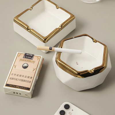 GẠT TÀN BẰNG GỐM SỨ CAO CẤP SANG TRỌNG DÁNG VUÔNG - VD84