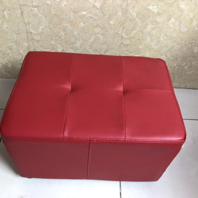 Ghế đôn da Juno Sofa ngang 45 x sâu 37  x cao 35