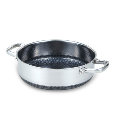 Nồi Inox 304 đúc liền khối Vincent chống dính Blackcube 2 mặt 24cm