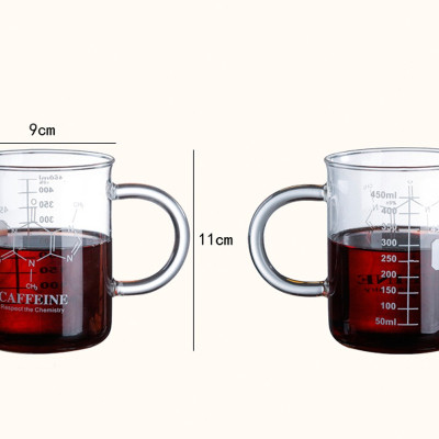 Ly thủy tinh chịu nhiệt 450ml có vạch đo lường dung tích