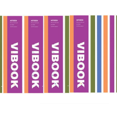 Lốc 05 Quyển Tập Sinh Viên 200 Trang  Kẻ Ngang Vibook TKN200-4 (Mẫu Ngầu Nhiên)